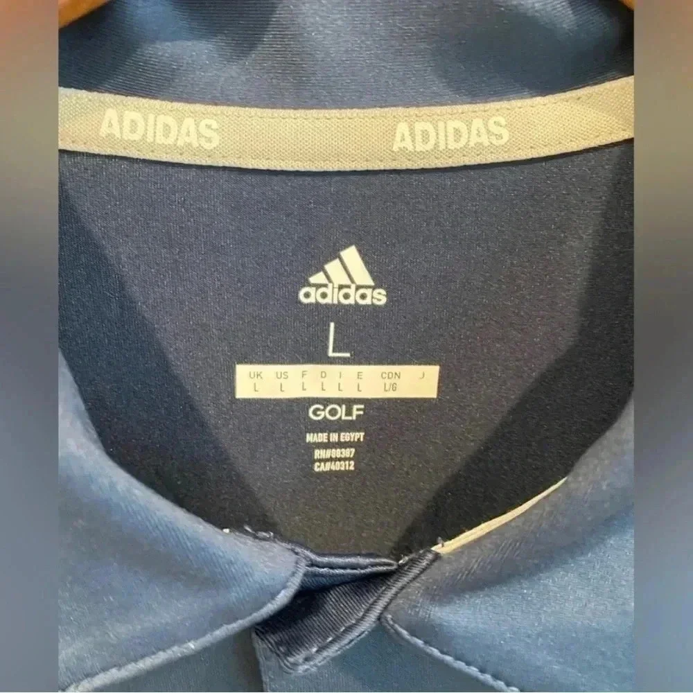 Adidas Ultimate 365 Solid Polo Athletic Golf Shirt Short Sleeve Navy Men’s L NWT